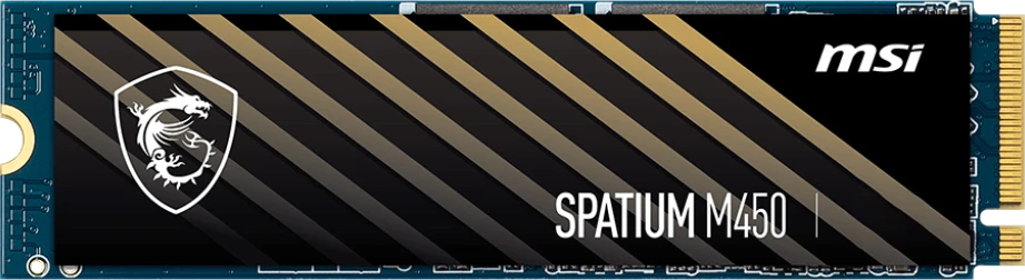 Накопитель SSD 1 ТБ MSI SPATIUM M450 (S78-440L980-P83***); M.2 (2280); 3600Мб/с -  3000Mб/с; 3D NAND (TLC); PCI-E Gen4 x4; RET