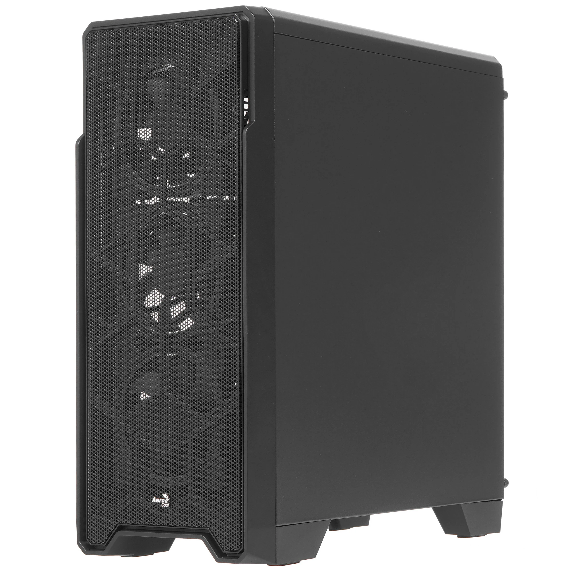 Корпус AeroCool Ore Saturn FRGB-G-BK-v1 (4710562754179***); ATX; Middle Tower; без БП; металл + пластик; 2x3.5" int.; 4 x 120 мм; 2xUSB 2.0/1xUSB 3.0/