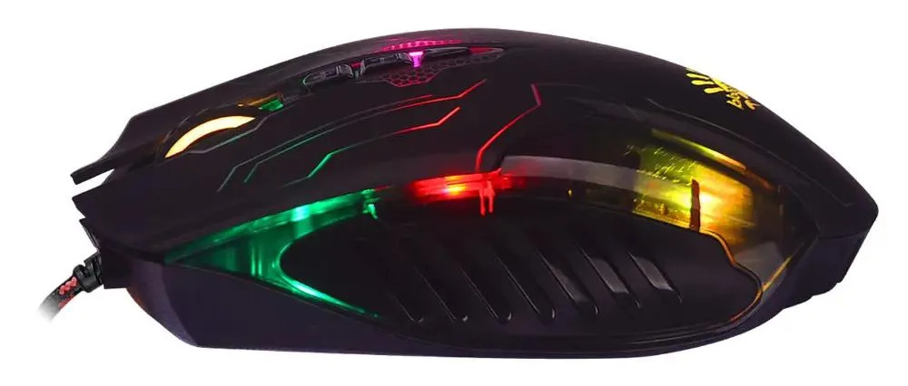 Мышь игровая A4Tech Bloody Q51***; USB 2.0/3.0; оптический; 3200 dpi; 8 кнопок; колесо-кнопка; оптич