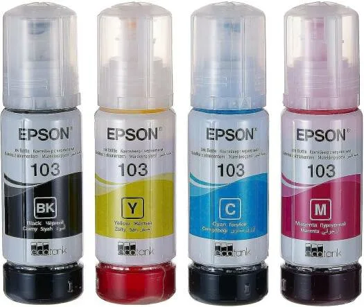 Чернила для Epson Sakura 103/101 Multipack (SIC13T103X5SBA); 2*BK/C/M/Y; L11XX/L31XX/L51XX