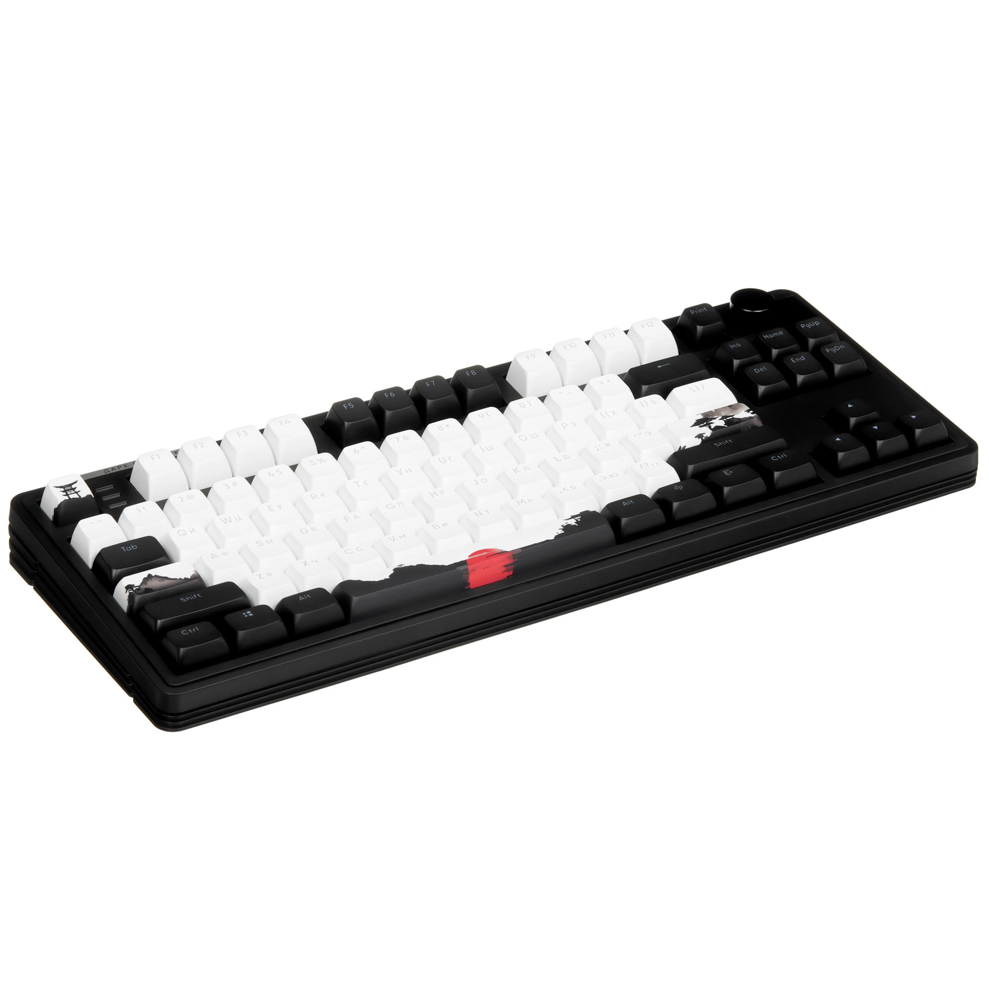 Клавиатура проводная Dark Project KD87A Black (DP-KD87A-000100-GMS); механическая; switch - g3ms Moonstone; 87 клавиш; RGB; 1,8м; чёрный-белый