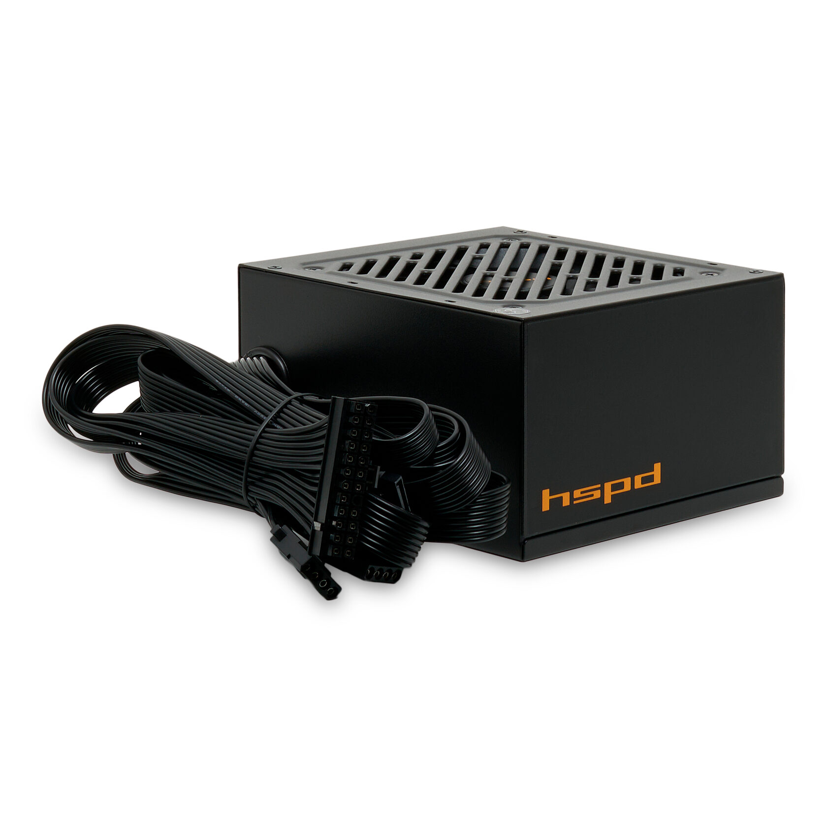 Блок питания 700 Вт HSPD (HST-700WN-BK); 2x24 pin; 1x8(4+4) pin; 5xSata; 2xMolex; 2x6+2-pin PCI-E; 80+ Standard; APFC; 120 мм