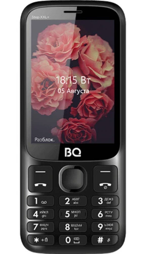Мобильный телефон BQ Step XXL+ (BQ-3590***) черный; 3.5"; TFT; 480x320; нет камеры; 64 Мб/64 Мб; 1 400 мА/ч