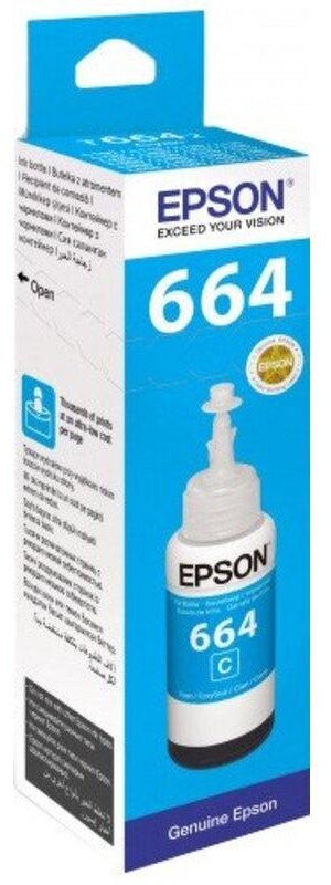 Контейнер Epson T6642 (C13T66424A***); L100/L200; 70 мл; голубой (cyan)