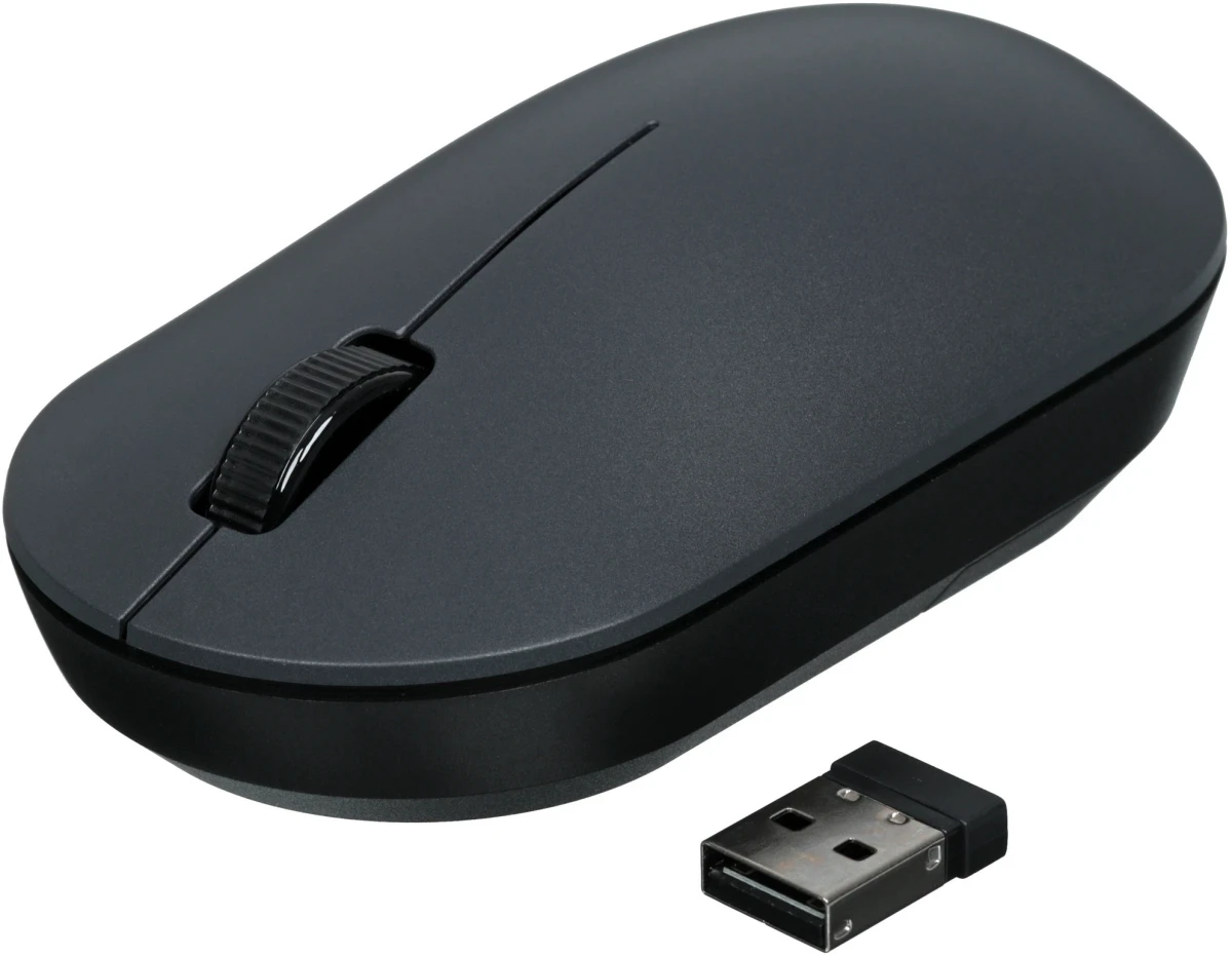Мышь беспроводная Xiaomi Wireless Mouse Lite 2 Black (XMWXSB02YM); 2.4 ГГц; USB; светодиодный; 1000 