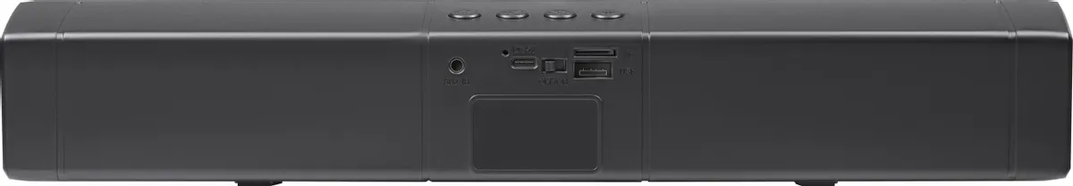 Саундбар Defender Z8 (65118***); 10 Вт; 90 - 20000 Гц; microSD, USB, AUX; BT; регулятор на верхней панели; USB; чёрный