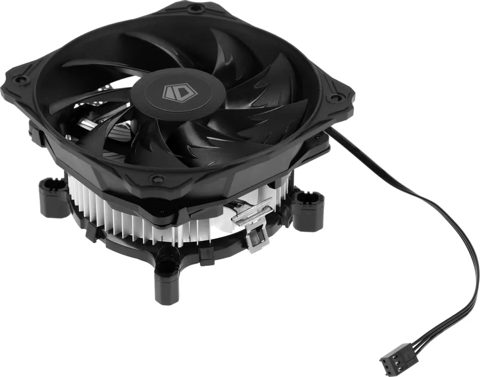 Кулер для процессора 120 мм ID-Cooling DK-03 (DK-03***), горизонтальный, 1x120 мм, 3 pin, 1600 об/мин, черный, 100 Вт, 26.4 дБ, алюминий, медь