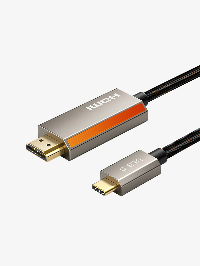 Кабель Type-C/HDMI CABLETIME CC15L (CT-CMHD8K-ZG2) 8K60Hz; 4K144Hz; 2K240Hz, VMM7100 чип; 2 м, чёрный