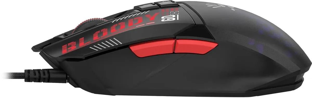 Мышь игровая A4Tech Bloody W60 MAX MINI; USB; оптический; 12000 dpi; 9 кнопок; колесо-кнопка; рисунок