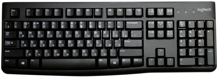 Клавиатура проводная Logitech K120 (920-002583); USB; мембранная; влагозащищенная; ENG\RUS; чёрный