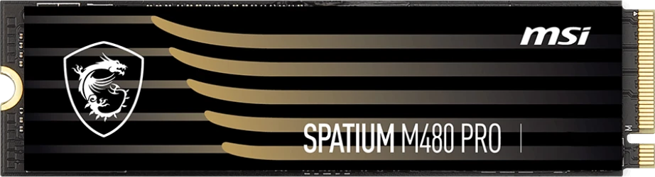 Накопитель SSD 2 ТБ MSI SPATIUM M480 Pro (S78-440Q600-P83***); M.2 (2280); 7400Мб/с -  7000Mб/с; 3D NAND (TLC); PCI-E Gen4 x4; RET