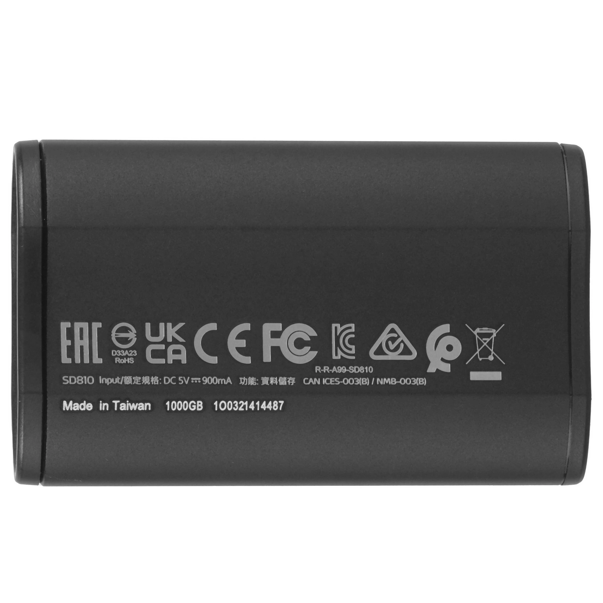 Внешний SSD 1 TБ ADATA SD810 (SD810-1000G-CBK); USB 3.2 Gen 2x2 Type-C; черны
