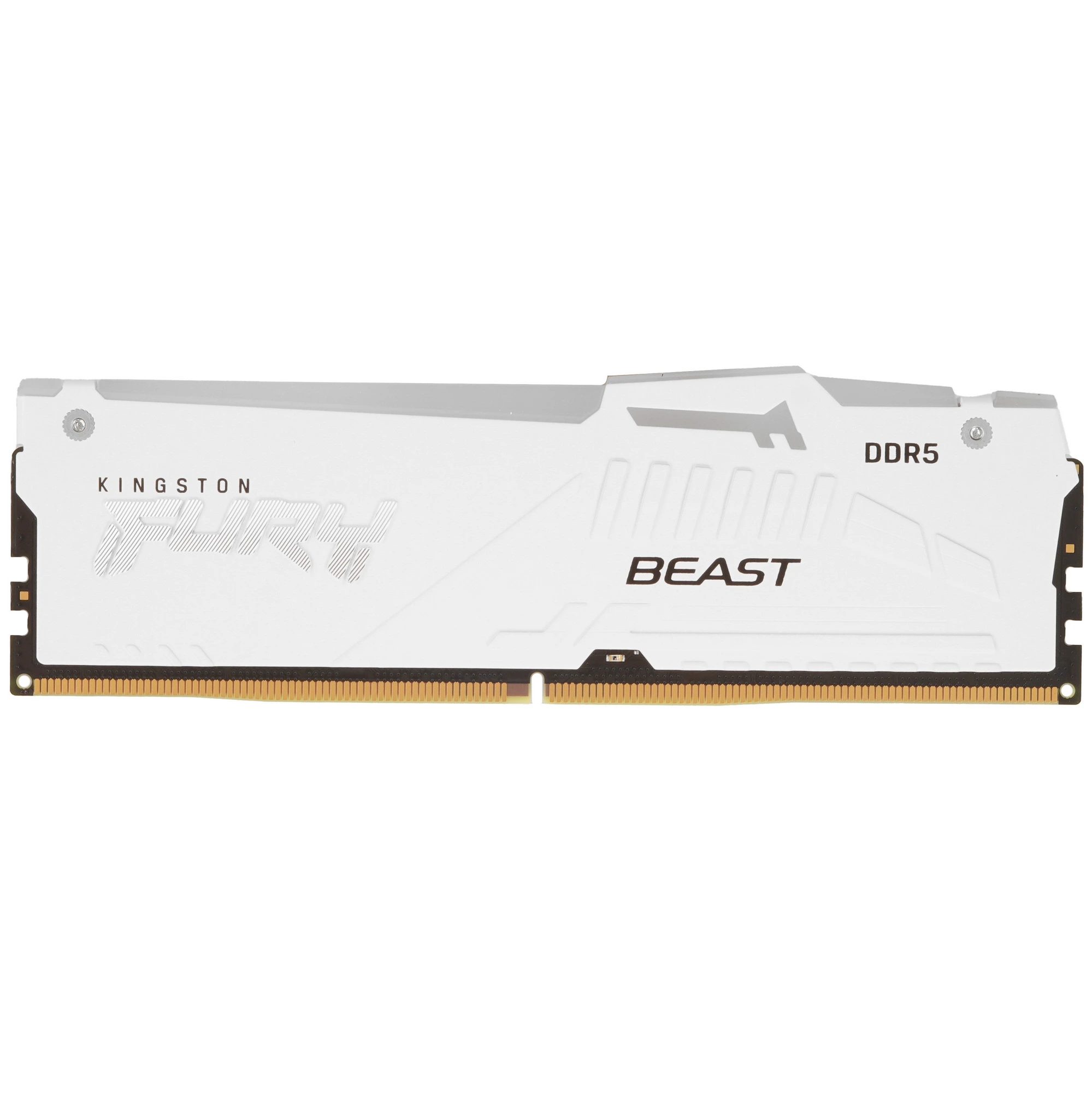 Модуль памяти DDR5 16 ГБ Kingston FURY Beast RGB White (KF560C36BWE2A-16); 6000 МГц; CL36; 1,35В; радиаторы; RET