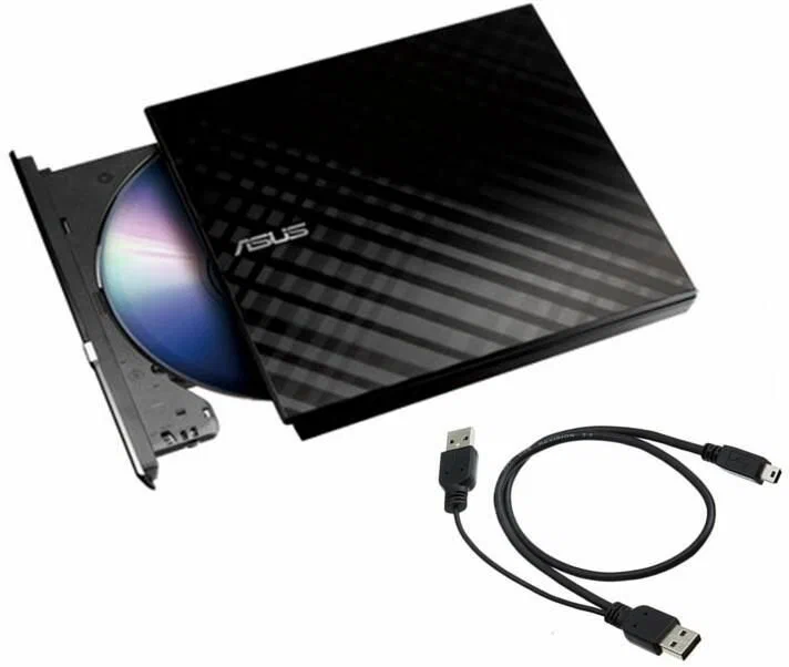 Привод оптический внешний Asus SDRW-08D2S-U LITE/BLK/G/AS (90-DQ0435-UA221KZ***); USB; чёрный; RET