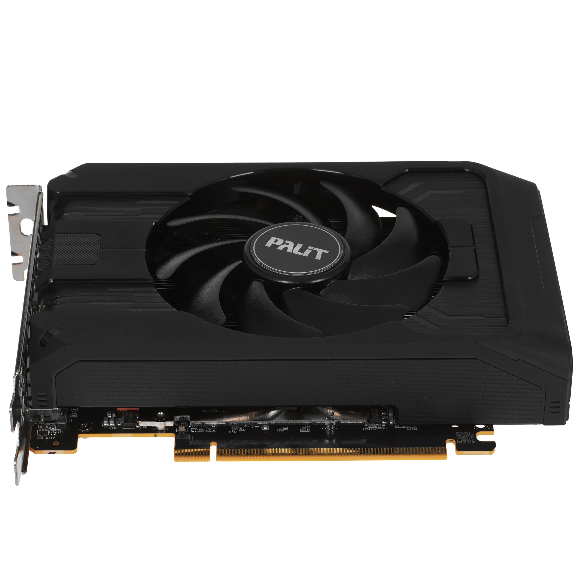 Видеокарта Nvidia GeForce RTX 5050 8 ГБ GDDR6 Palit StormX OC (NE65050T19P1-GB2070F); 2317-2617 МГц; 20 ГГц; 128 бит; 1xHDMI; 3xDP; кулер; 2-slot; RET