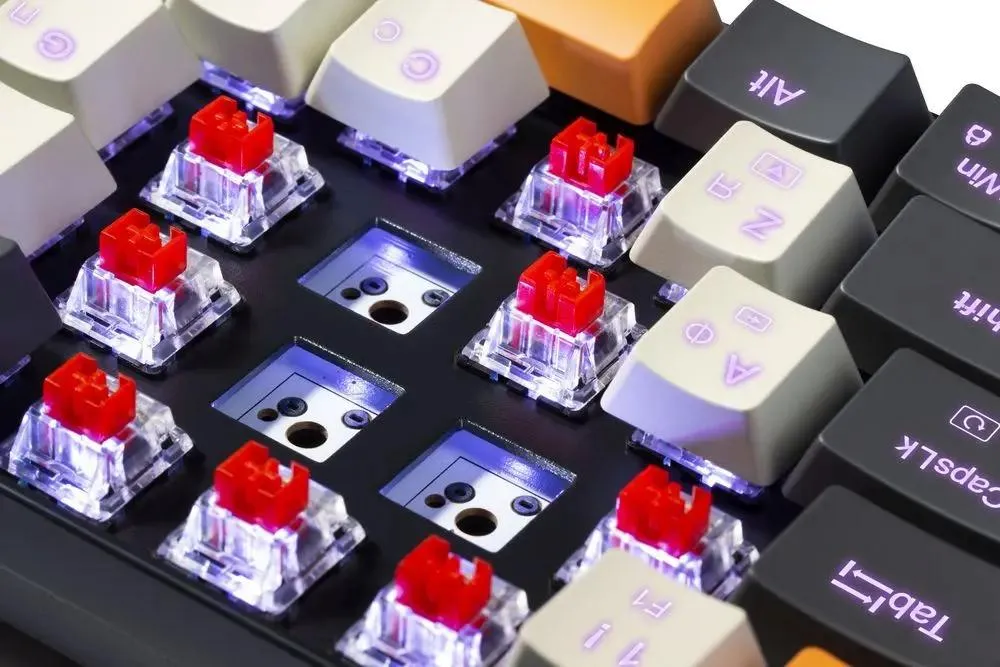 Клавиатура игровая Redragon CARAXES PRO (71554***); USB + (BT/2.4 Ггц); механическая; 61 клавиш; подсветка; LED подсветка; встроенный аккумулят