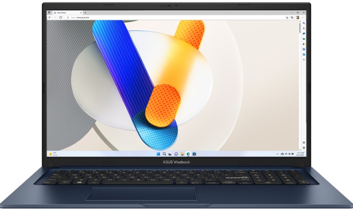 Ноутбук 17.3" Asus Vivobook X1704VA-AU778 (90NB10V2-M00VM0); 1920x1080 IPS 60Гц; Intel Core i3-1315U; 16Гб; 512Гб; Intel UHD Graphics; NO OS; 50 Вт*ч;