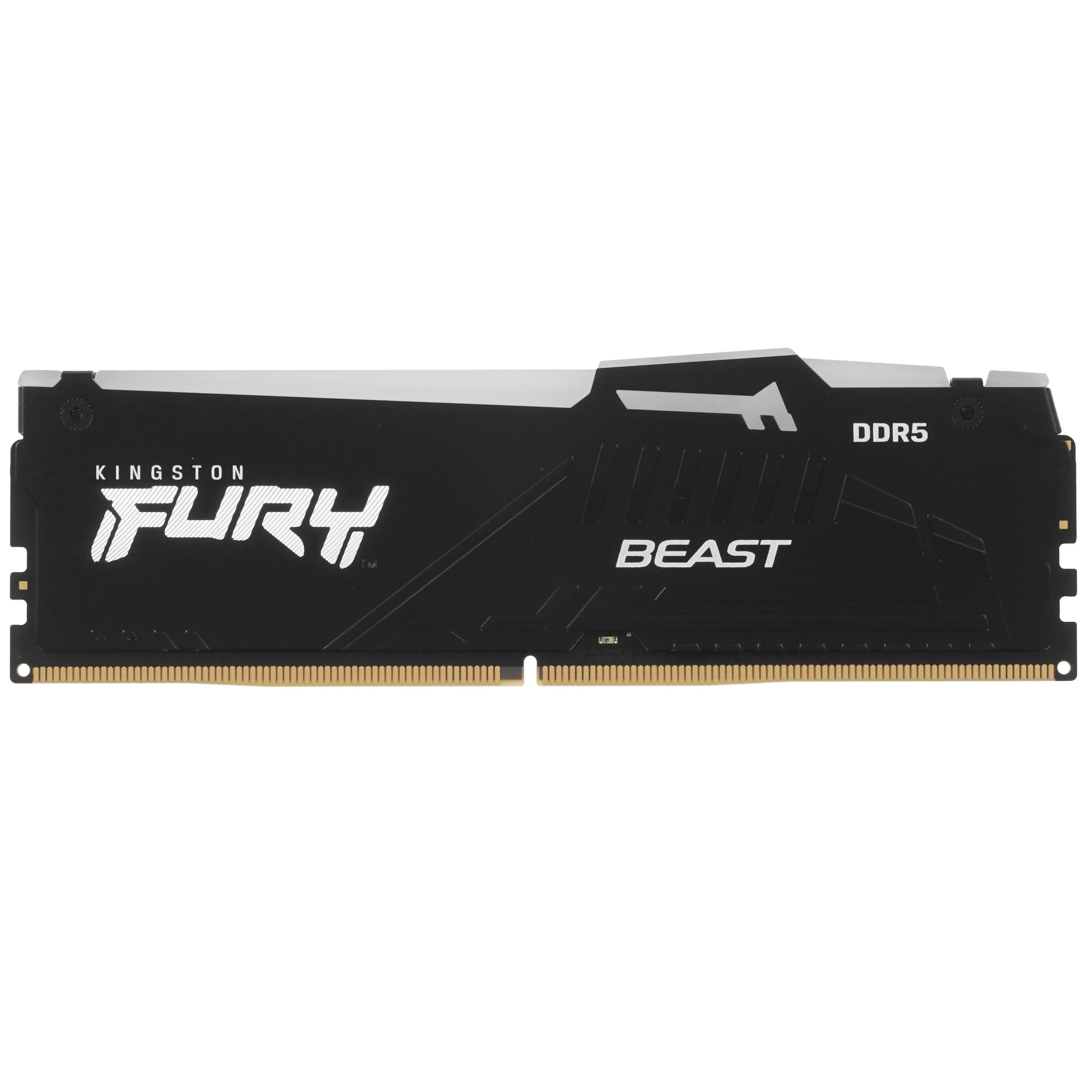 Модуль памяти DDR5 16 ГБ Kingston FURY Beast RGB Black (KF560C36BBE2A-16); 6000 МГц; CL36; 1,35В; радиаторы; RET