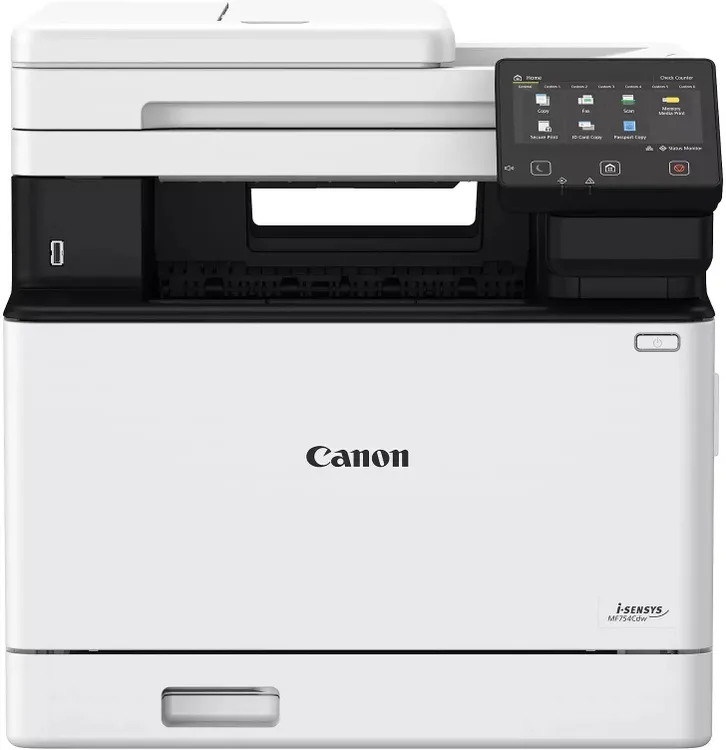 МФУ лазерное Canon i-SENSYS MF754Cdw (5455C009); цветная; A4; 1200 x 1200 dpi; 33 ч/б / цвет., ст/мин; дуплекс; АПД; факс; ЖК-экран; USB; Ethernet; Wi