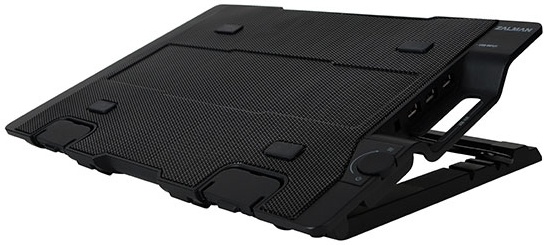 Система охлаждения для ноутбука 17" Zalman ZM-NS2000 Black; пластик + металл; 1x200 мм; USB; чёрный