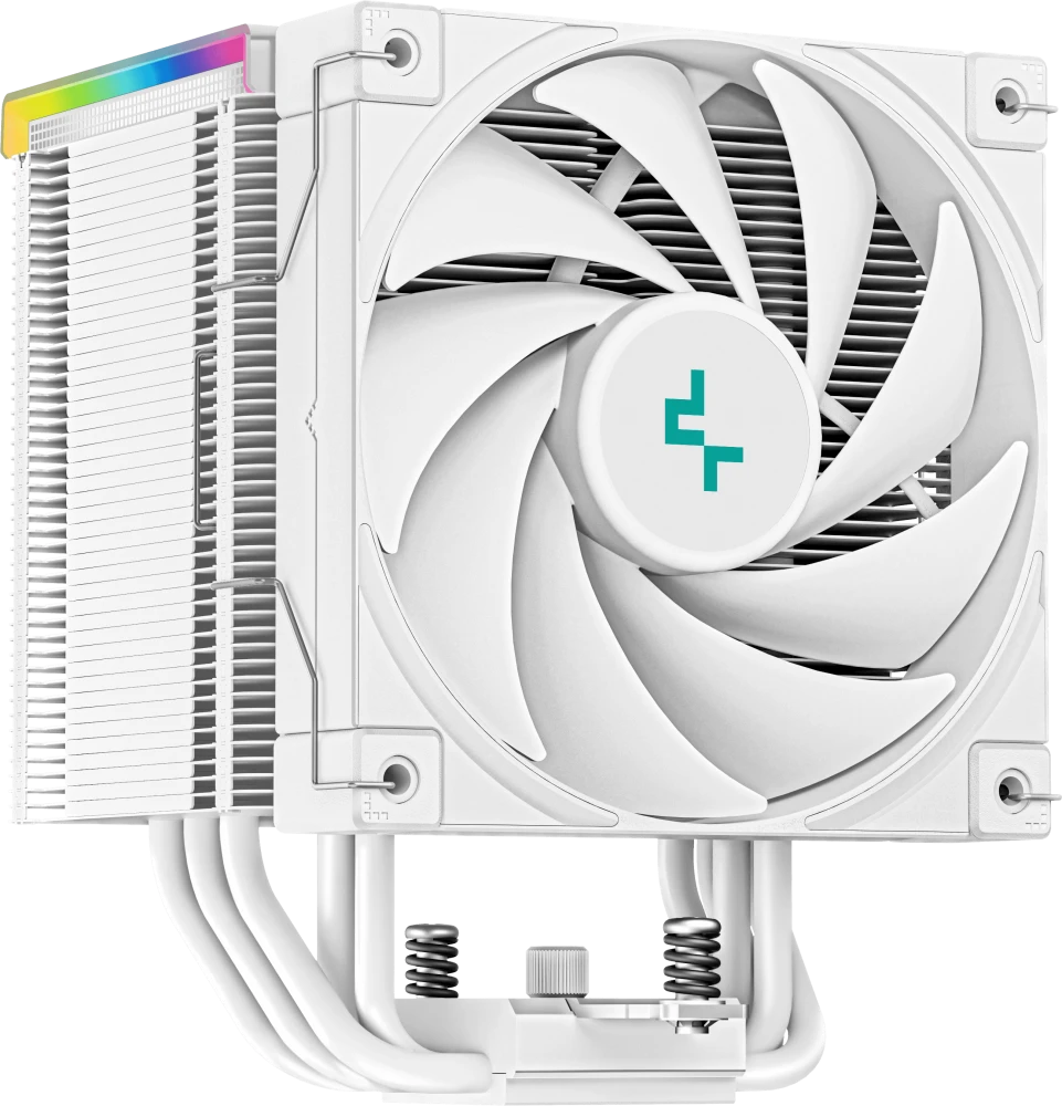 Кулер для процессора 120 мм DeepCool AK500 DIGITAL WH (R-AK500-WHADMN-G), 1x120 мм, 4 pin, ARGB, USB, 500-1850 об/мин, белый, 240 Вт, 28 дБ, дисплей