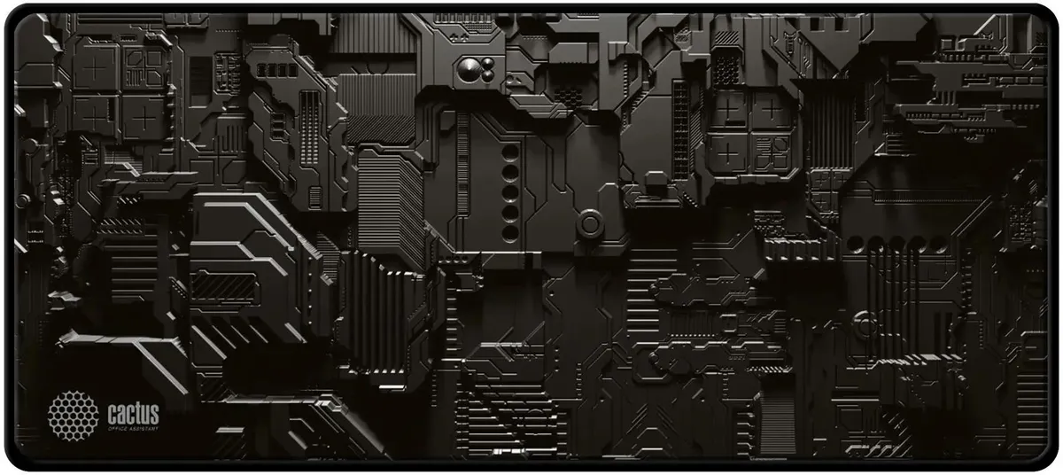 Коврик для мыши Cactus Cyberpunk (CS-MPC-PRO03ХXL); ткань + резиновая основа; 900 х 400 х 2 мм; игровая поверхность; рисунок