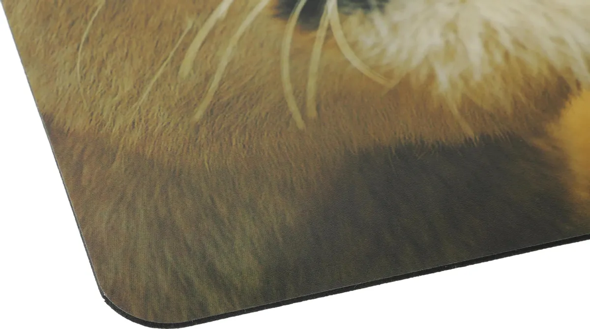 Коврик для мыши Buro Leon (BU-M40030); ПВХ + резиновая основа; 230 x 180 x 2 мм; рисунок; лев