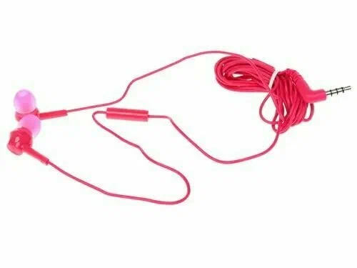 Гарнитура вставные Panasonic RP-TCM115GCP***; без крепления; 10 - 24 000 Гц; 26 Ом; 1,2 м; микрофон; 3,5 мм (mini jack); амбушюры (S, M, L); розовый