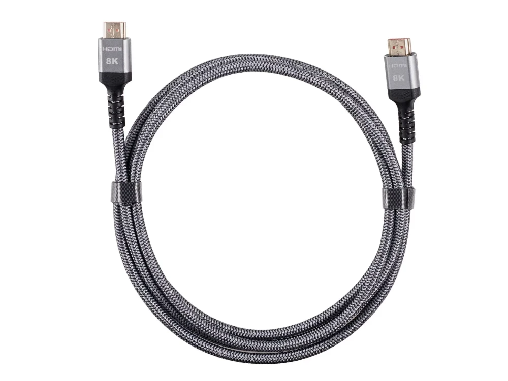 Кабель HDMI->HDMI v.2.1 iOpen (ACG859A-2.0); HDMI Тип A; HDMI Тип A; 8K@60Hz; нейлоновая оплетка; 2,0 м