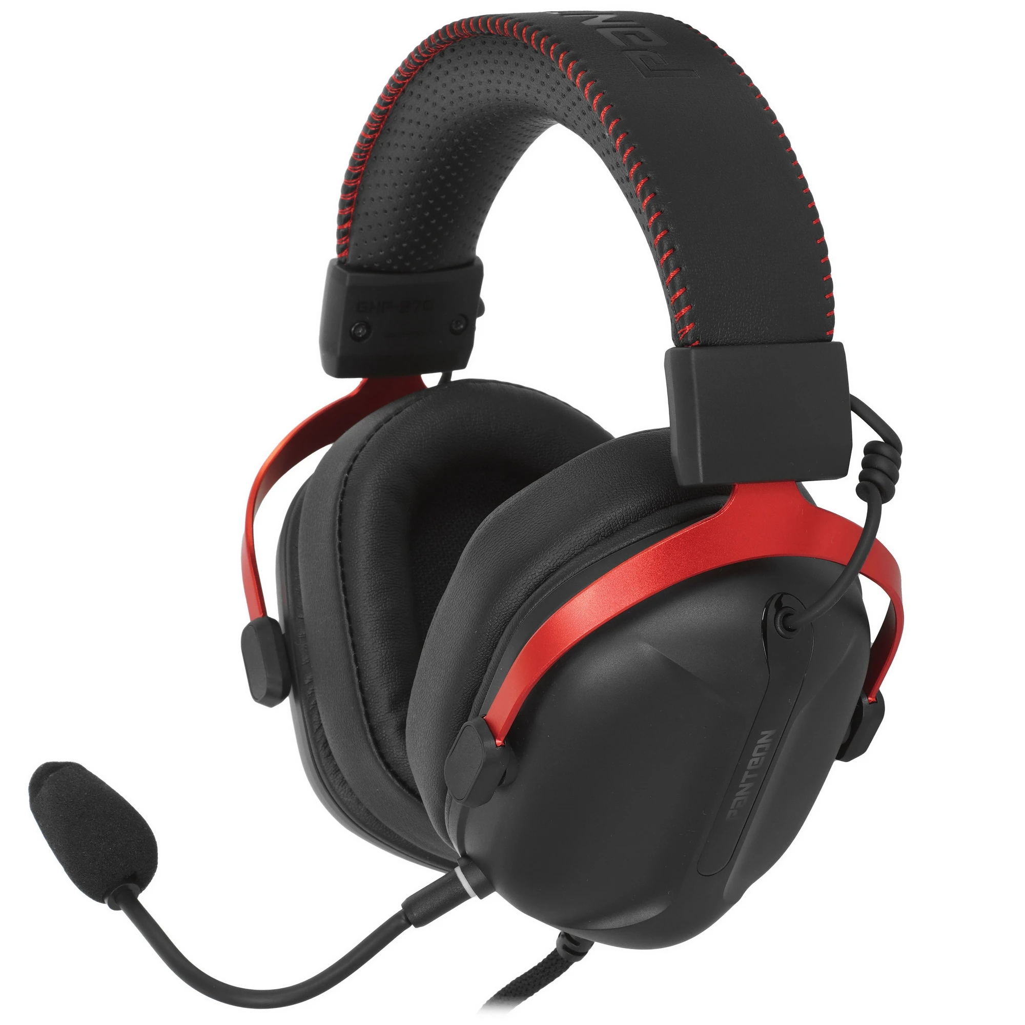 Гарнитура игровая Jet.A PANTEON GHP-970 PRO Black-Red (GHP-970 PRO Black-Red***); оголовье; 20 - 20 000 Гц; 32 Ом; 2,2 м; микрофон; регулятор громкост