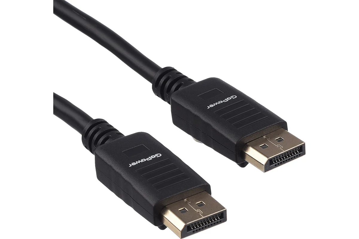Кабель DisplayPort -> DisplayPort  GoPower (00-00028932); 1.4v; 8K@60Hz(DSC); 1,8 м; пакет