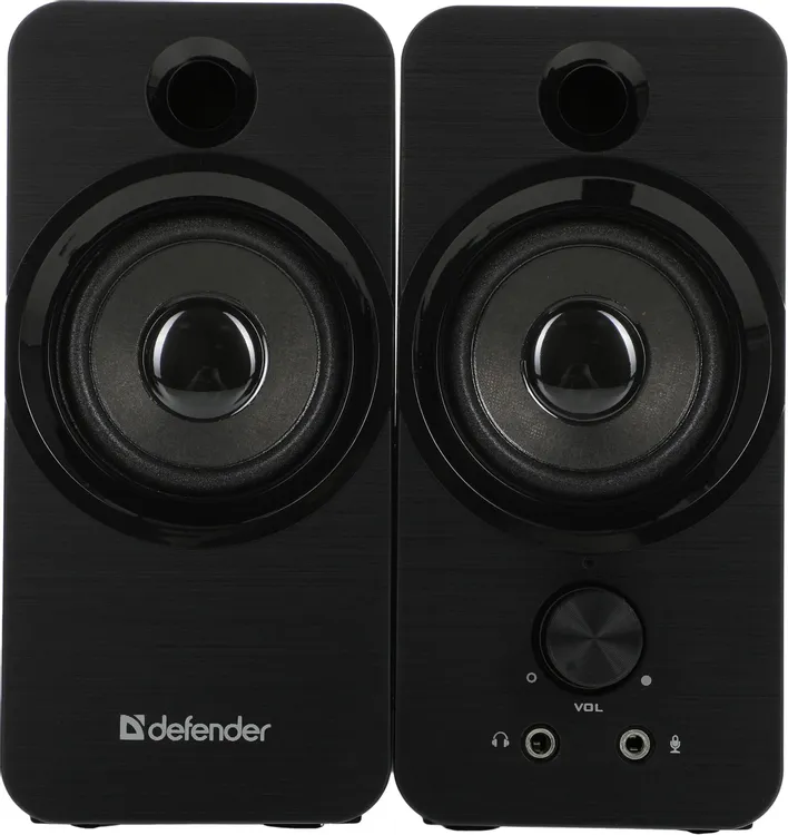Акустическая система 2.0 Defender SPK-190 (65190***); 8 Вт; 40 - 20 000 Гц; пластик; регулятор на передней панели; USB; чёрный