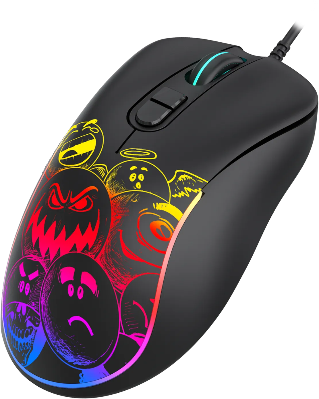 Мышь игровая Jet.A PANTEON MS82 Black (111)***; USB; оптический; 400-7200 dpi; 7 кнопок; колесо прок