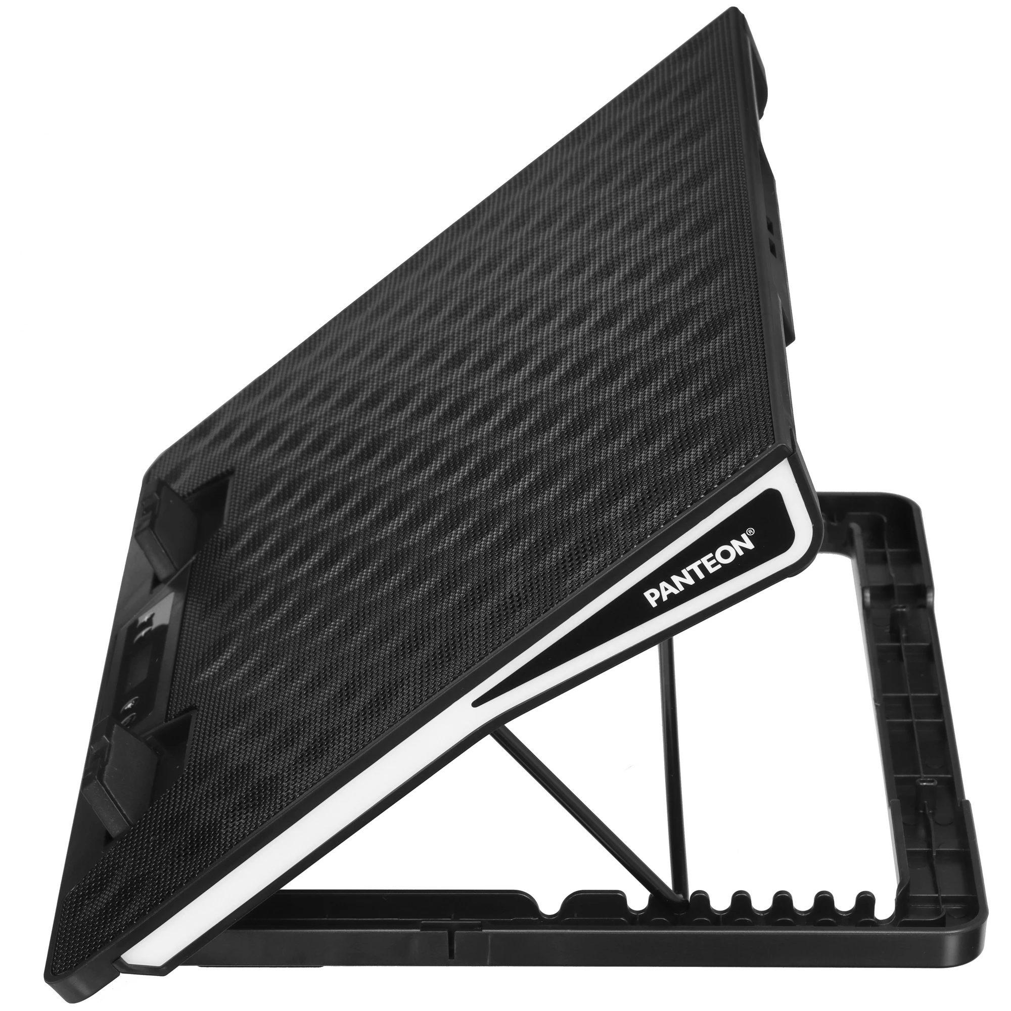 Система охлаждения для ноутбука 18" Jet.A PANTEON CP-179L RGB Black; пластик + металл; 15х60 мм; USB; 400 х 288 х 36 мм; чёрный