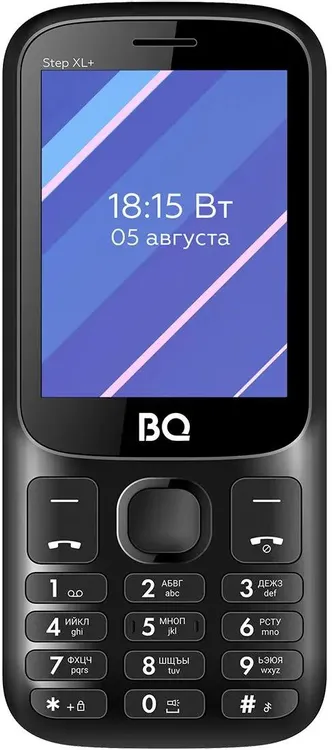 Мобильный телефон BQ-Mobile Step XL+ Black (BQ-2820***); 2.8"; TFT; 32 МБ; 32 МБ; Dual Sim; моноблок