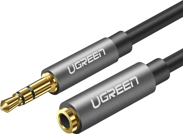 Удлинитель Ugreen AV118 (10594); 3,5 мм (mini-jack); 3,5 мм (mini-jack); 2 м