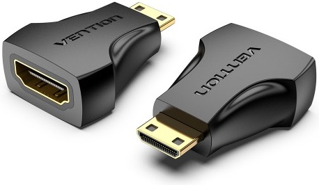 Переходник HDMI(F) -miniHDMI(M) Vention (AISB0) Black