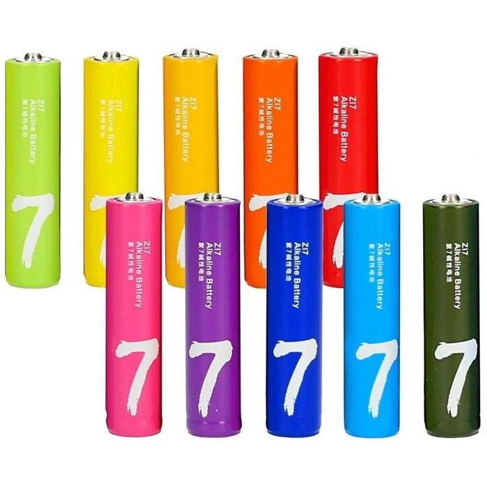 Батарейка ААA Xiaomi LR03 ZMI Rainbow (AA740); алкалиновая; (упаковка 40 шт.) цена за штуку