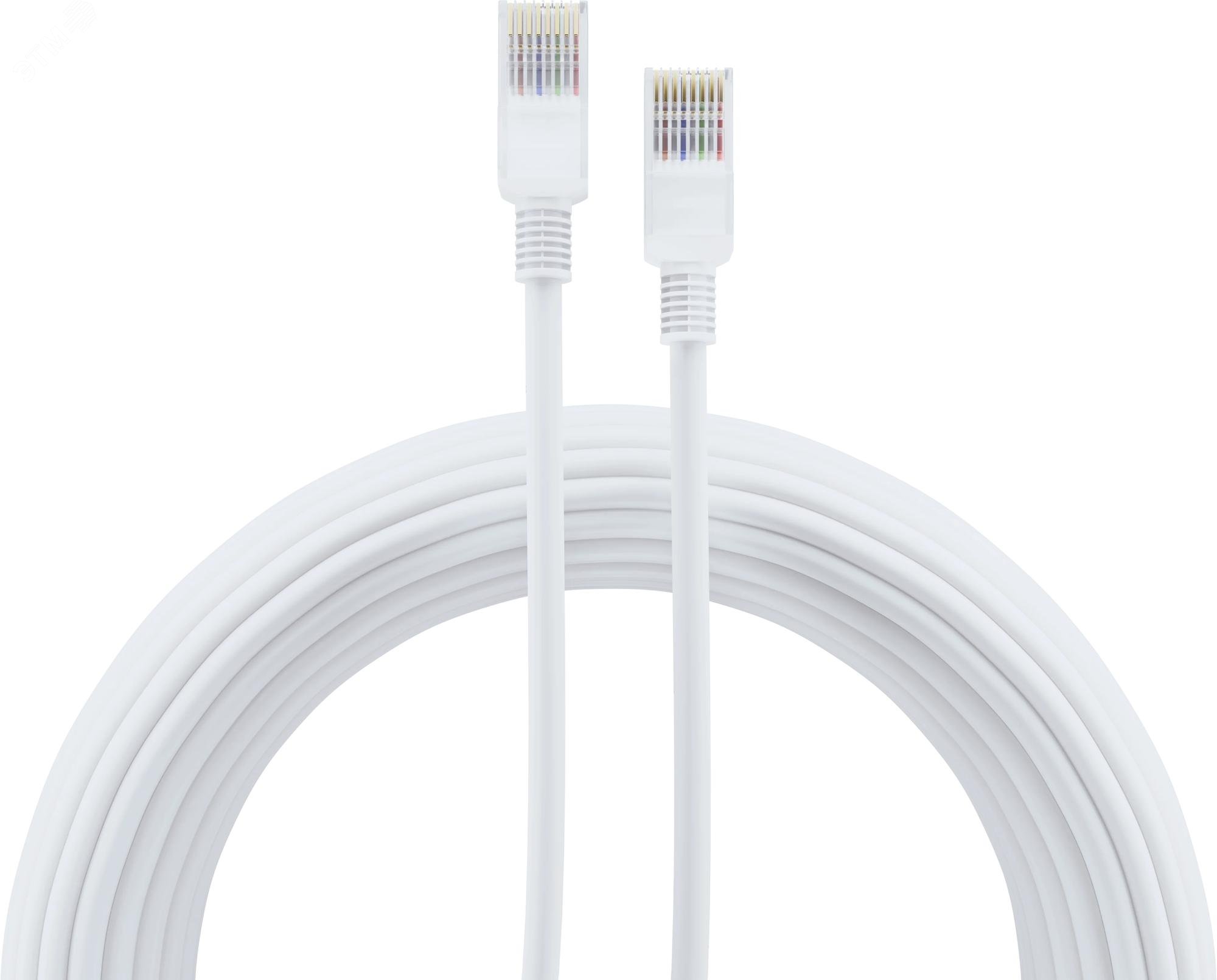 Кабель патч-корд Defender White (87403***); не экранированный; кат. 5е; 4-х парный; 20 м