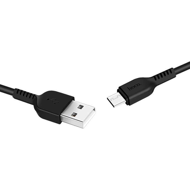 Кабель USB->Type-C Hoco X13 Easy charged; 2,4A; 1м; ПВХ; черный