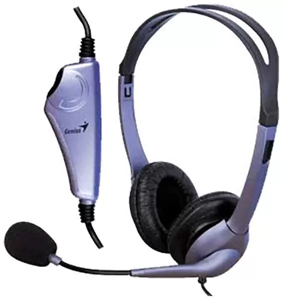 Гарнитура накладные Genius HS-04S (31710156101***); оголовье (headband); 20 - 20 000 Гц; 32 Ом; 2 м; микрофон; 2 x 3,5 мм (mini-jack); микрофон с шумо