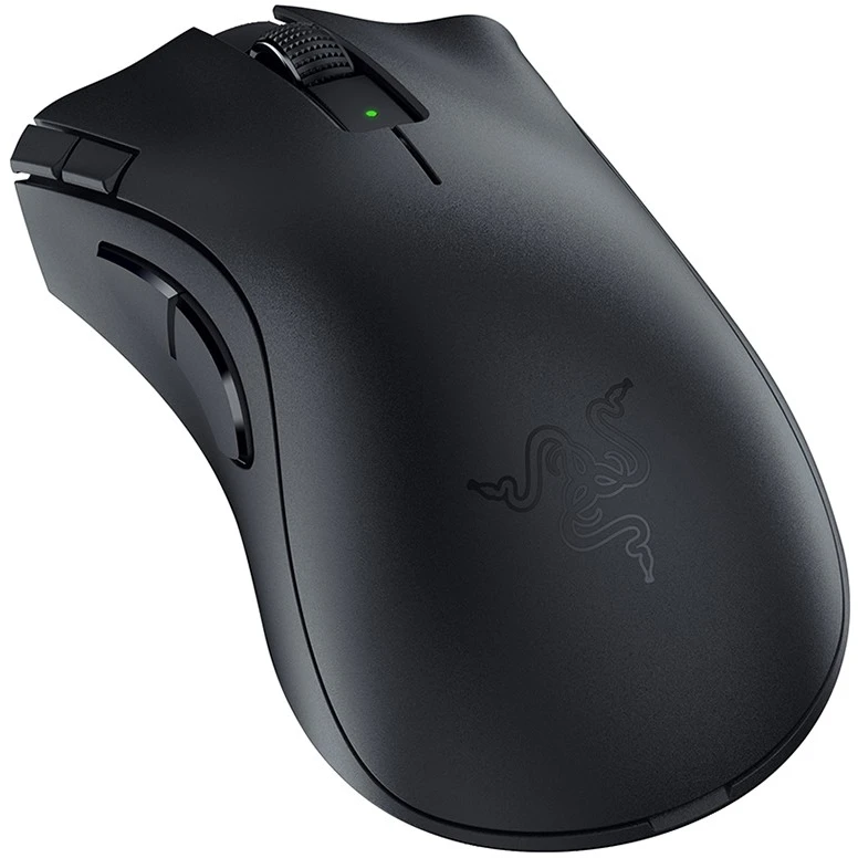 Мышь игровая Razer DeathAdder V2 X HyperSpeed Black (RZ01-04130100-R3G1); BT/2.4 Ггц; оптический; 14000 dpi; 7 кнопок; колесо-кнопка; 1xAA/1xAAA; черн