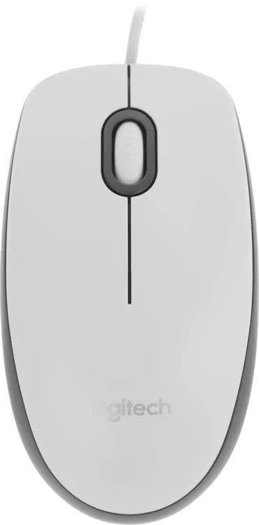 Мышь проводная Logitech M100 White (910-006764***); USB; оптический; 1000 dpi; 3 кнопки; колесо-кноп