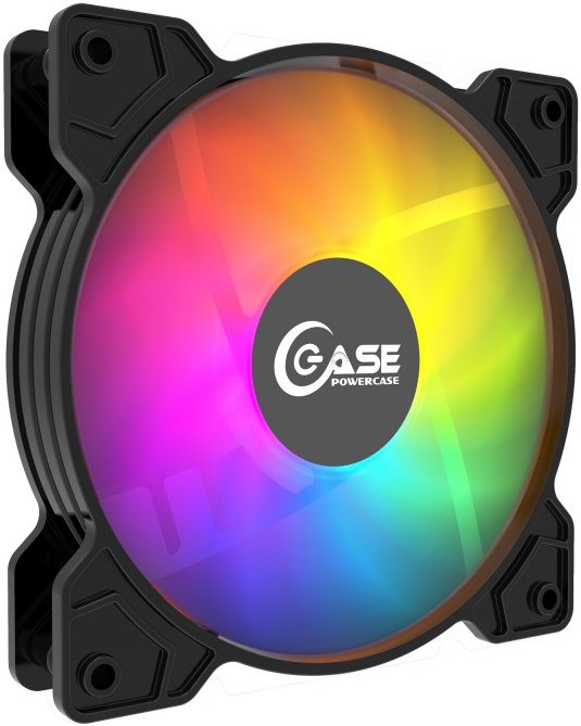 Вентилятор 120 мм Powercase M2 ARGB***; 4-pin(PWM)+3-pin(ARGB); 800 - 1500 об/мин; 29,58 дБ; пластик; подсветка