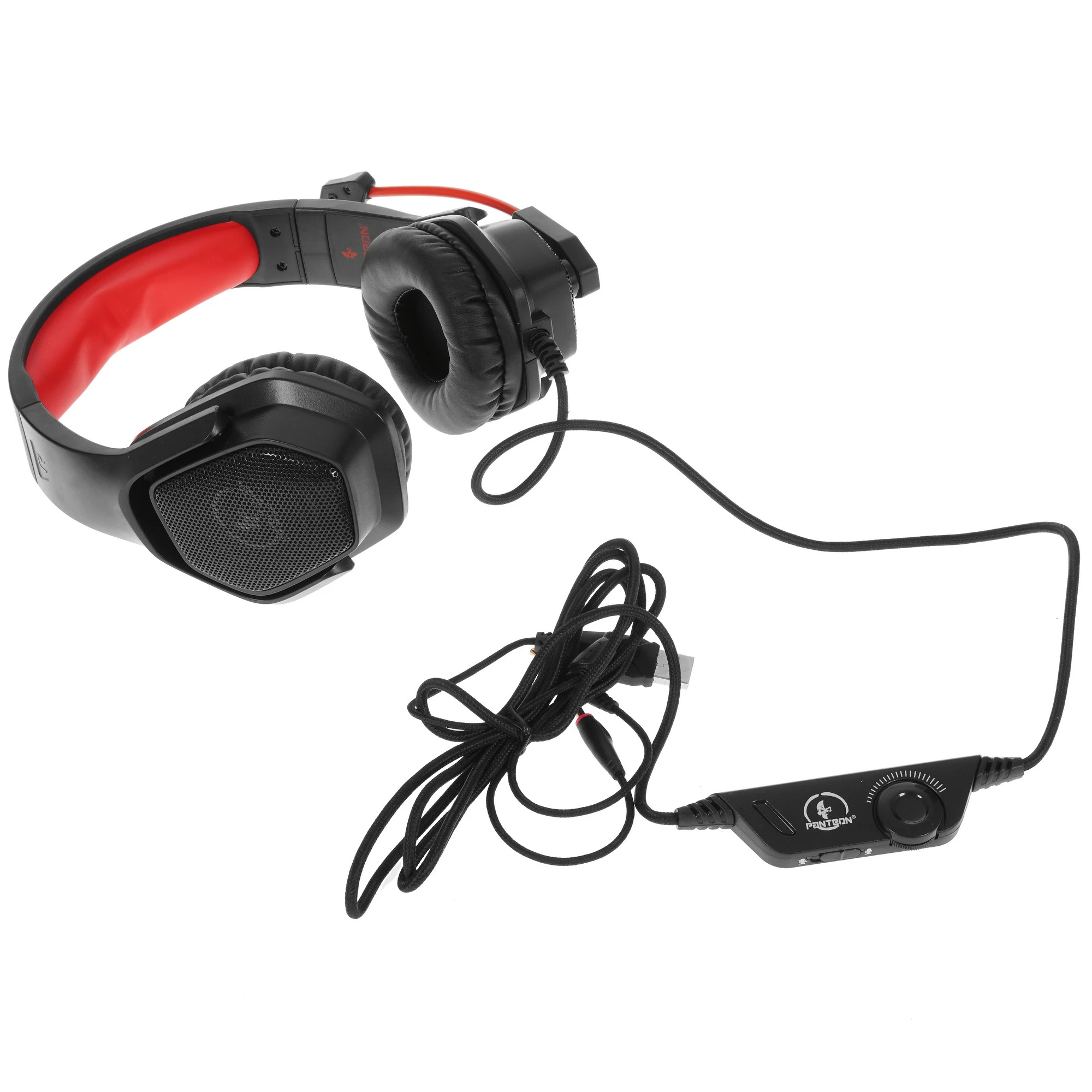 Гарнитура игровая Jet.A PANTEON GHP-280 (GHP-280 White-Red***); оголовье; 20 - 20 000 Гц; 20 Ом; 2,1