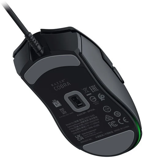 Мышь проводная Razer Cobra (RZ01-04650100-R3M1); USB; 8500 dpi; 6 кнопок; колесо-кнопка; чёрный