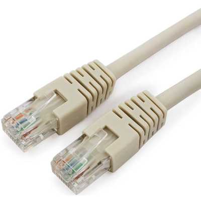 Кабель патч-корд Cablexpert PP6U-5M (088152), UTP, Cat.6, 26 AWG, омеднённый алюминий, литой, 5 м, серый