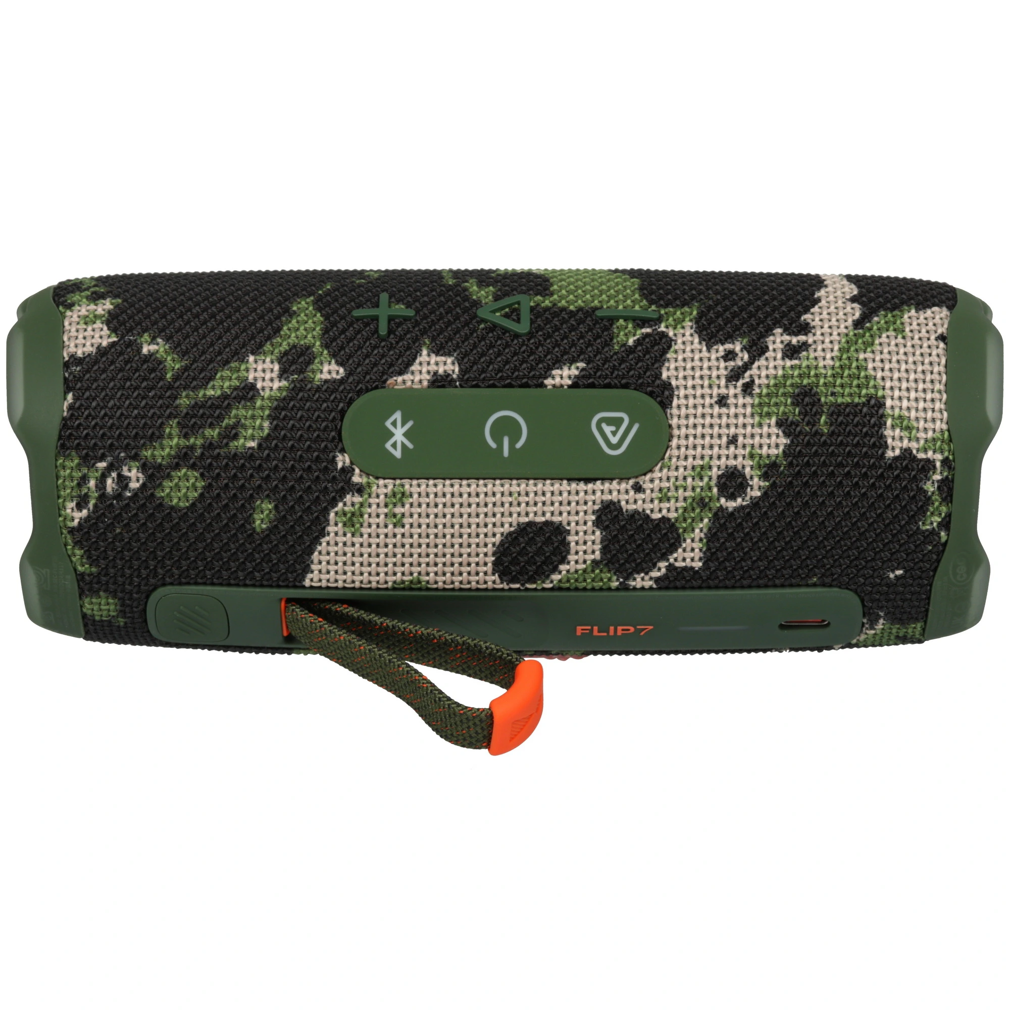 Акустика портативная JBL Flip 7 Камуфляж (JBLFLIP7SQUAD) , 35 Вт, 5.4, 4 800 мА/ч , IP68, 560 г, зеленый
