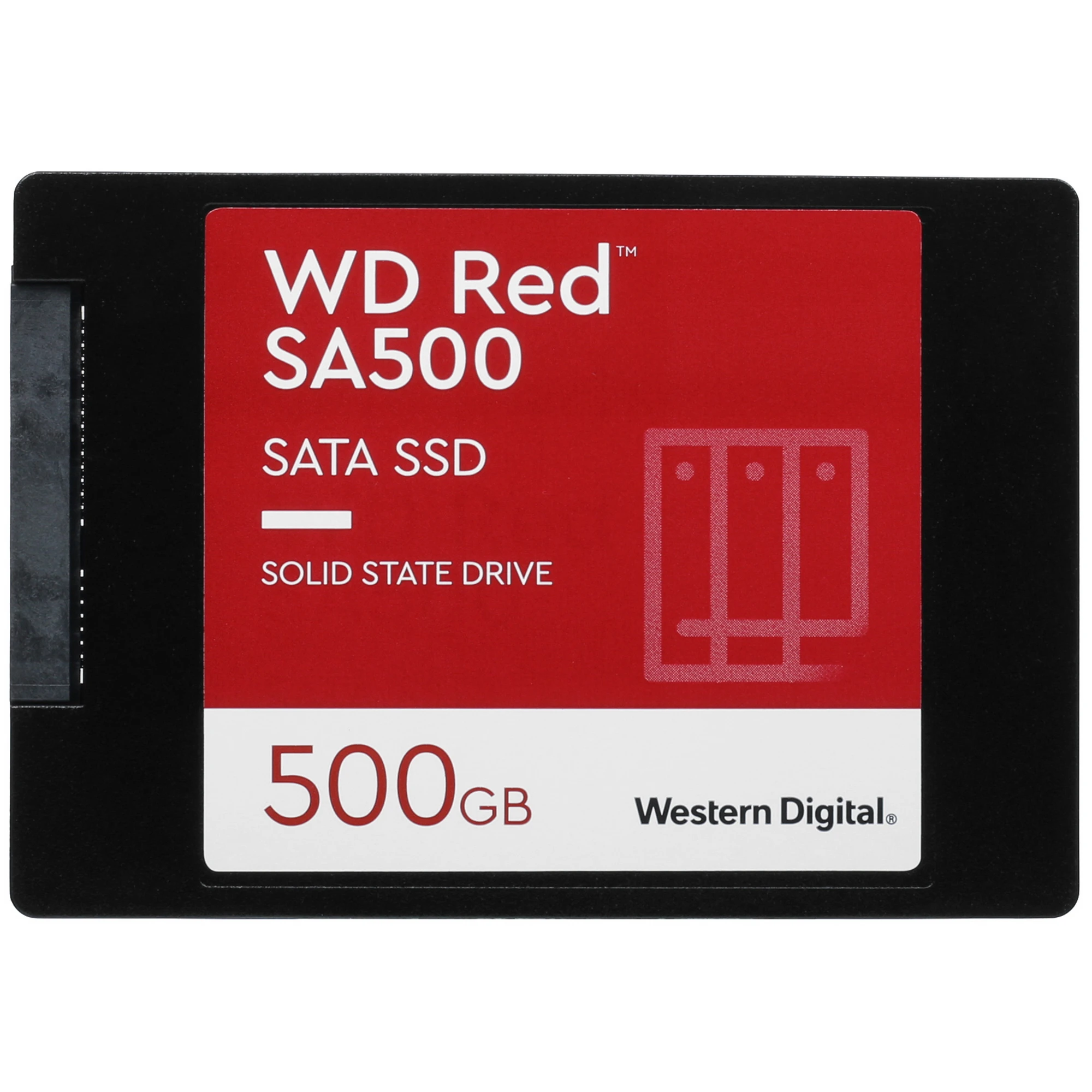 Накопитель SSD 500 ГБ Western Digital Red SA500 (WDS500G1R0A); 2,5"; 560Мб/с -  530Мб/с; TLC; SATA III; RET