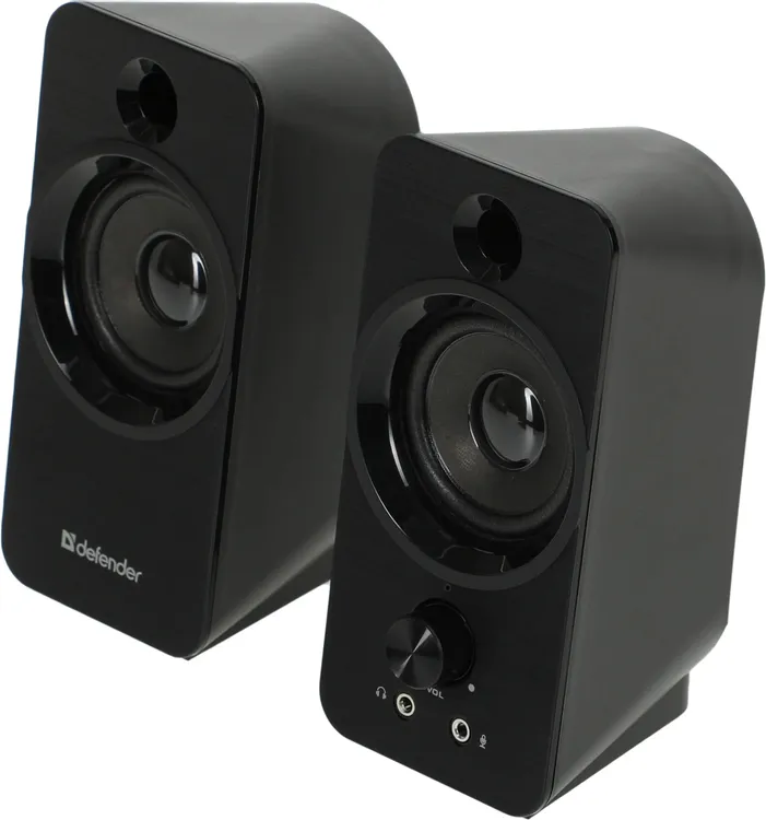 Акустическая система 2.0 Defender SPK-190 (65190***); 8 Вт; 40 - 20 000 Гц; пластик; регулятор на передней панели; USB; чёрный